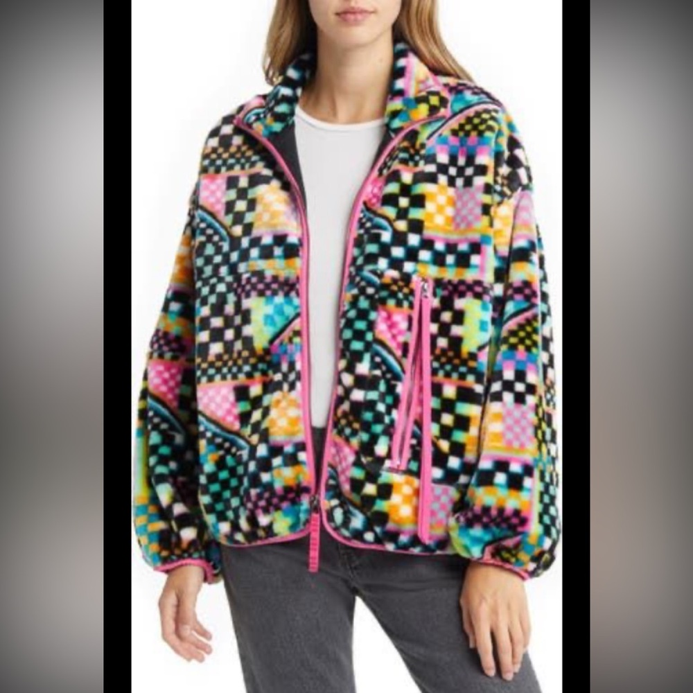 UGG- multi-color, check print sweater